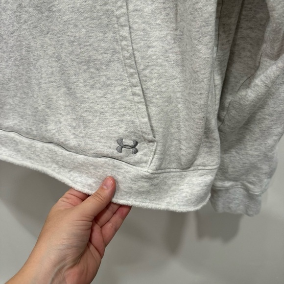 Under Armour Gufoon Women’s Half Zip Long Sleeve Sweatshirt Large Grey - Picture 5 of 9